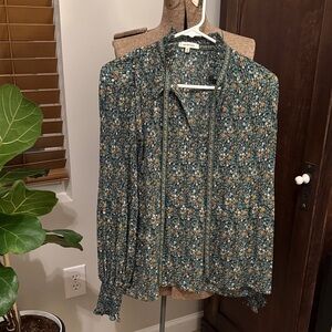 Floral Long Sleeve Blouse by Max Studio